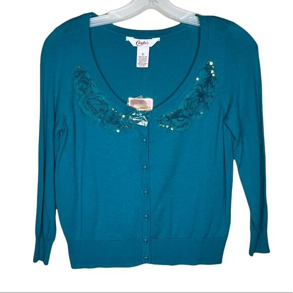 Vintage Candie's Cardigan Sweater nwt - Picture 1 of 7